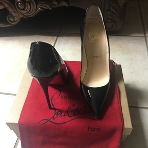 Christian Louboutin So Kate Black Patent Leather